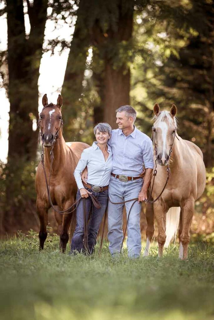 Sabine & Oliver mit Quarter Horses Callie & Oskar 3 Tierfotografie Claudia Rahlmeier